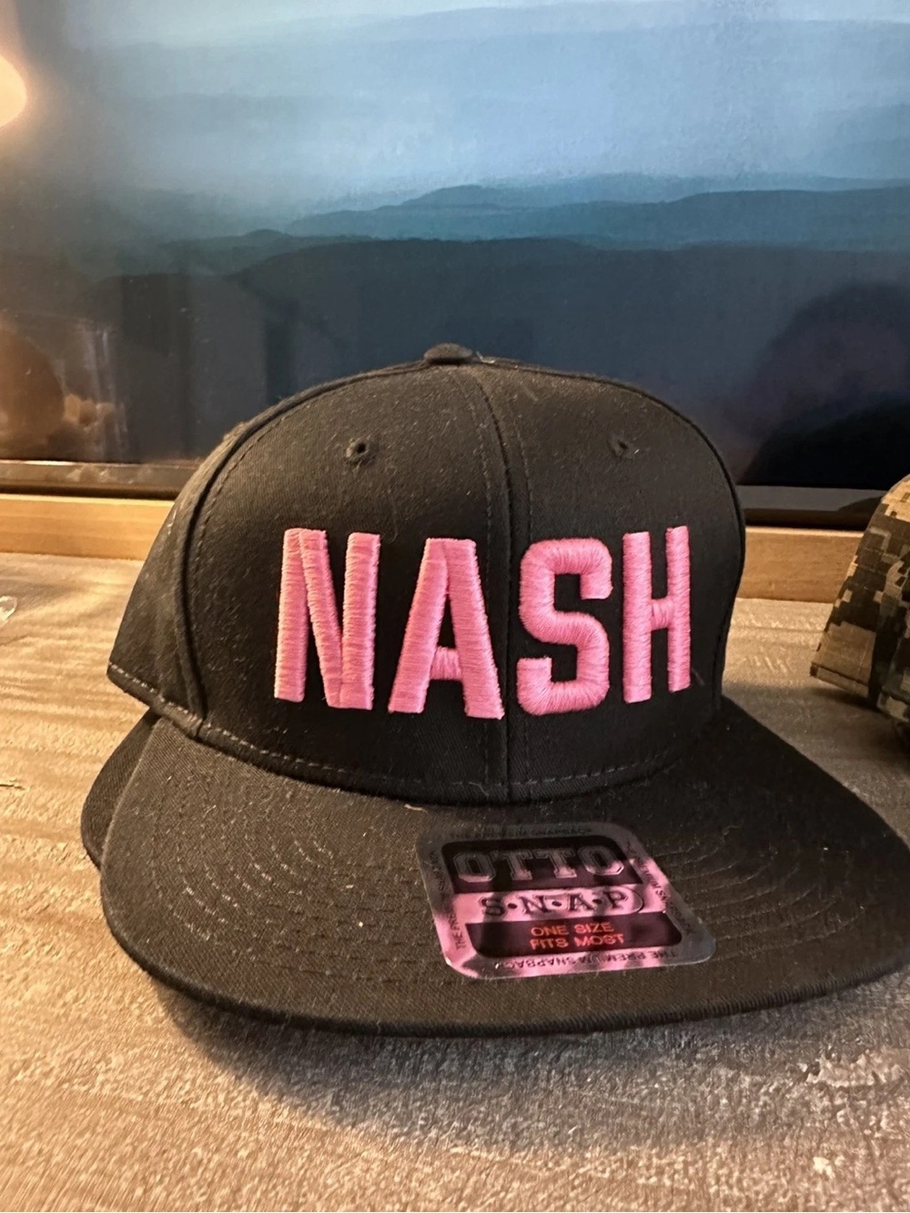 NASH black hat - pink thread